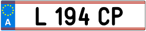 Truck License Plate